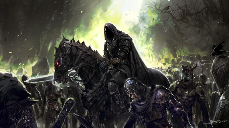 Create meme: The Dark Knight of Fantasy, knights of fantasy, Horsemen of the Nazgul Apocalypse