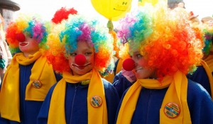 Create meme: clown photo Severstal, clown, pair of clown at the carnival