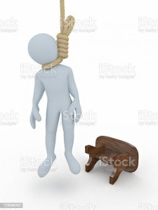 Create meme: 3D man hanged himself, man in the loop, man hanged himself