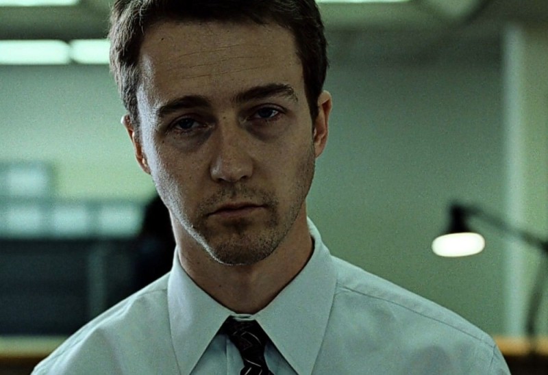 Create meme: fight club edward norton, fight club , Edward Norton sleepy