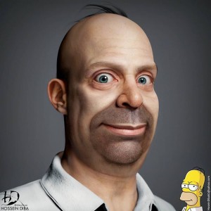 Create meme: Homer Simpson 3D, Homer Simpson