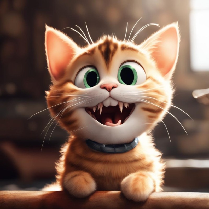 Create meme: kitten life simulator, cat , cartoon 44 kittens