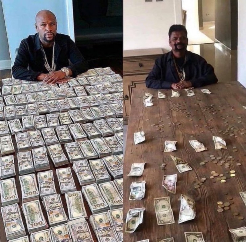 Create meme: Floyd Mayweather money, Mayweather Floyd, money 