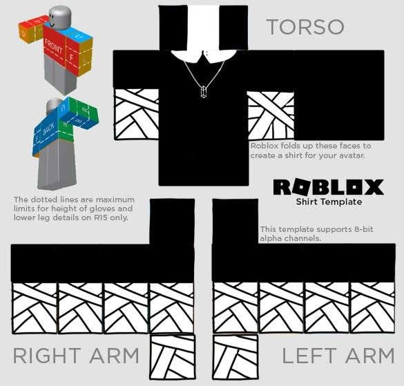 Create meme: clothes in roblox, template for clothes in roblox, layout of clothes for roblox