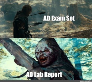 lord of the rings exams meme