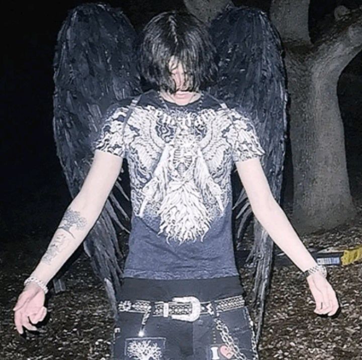 Create meme: goth guys, people , emo angel