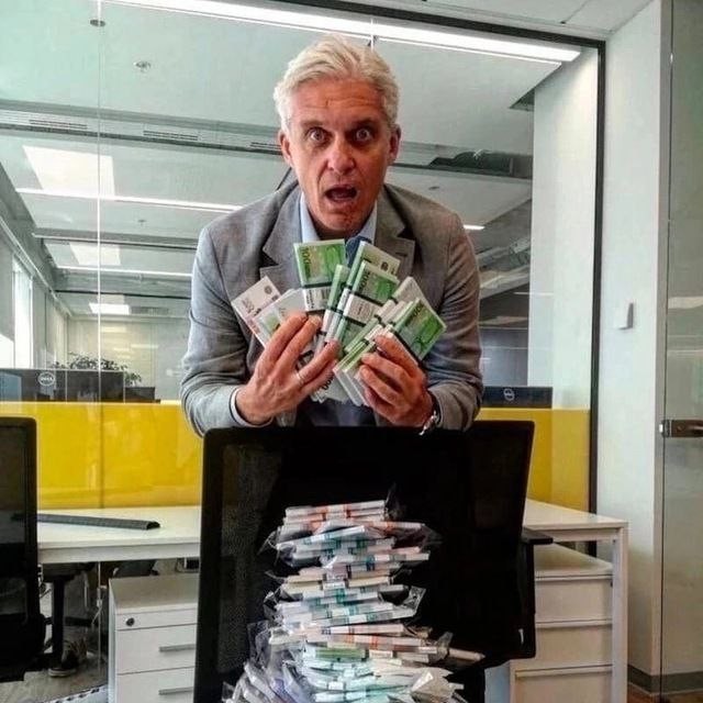 Create meme: oleg tinkov, money , tinkoff bank