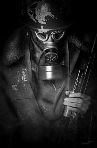 Create meme: gas mask art, gas mask soldier arts, steampunk gas mask