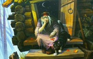 Create meme: wonderful stories, the cat Baba Yaga, Baba Yaga