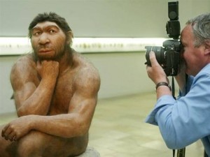 Создать мем: neandertaller, homo sapiens, неандерталец