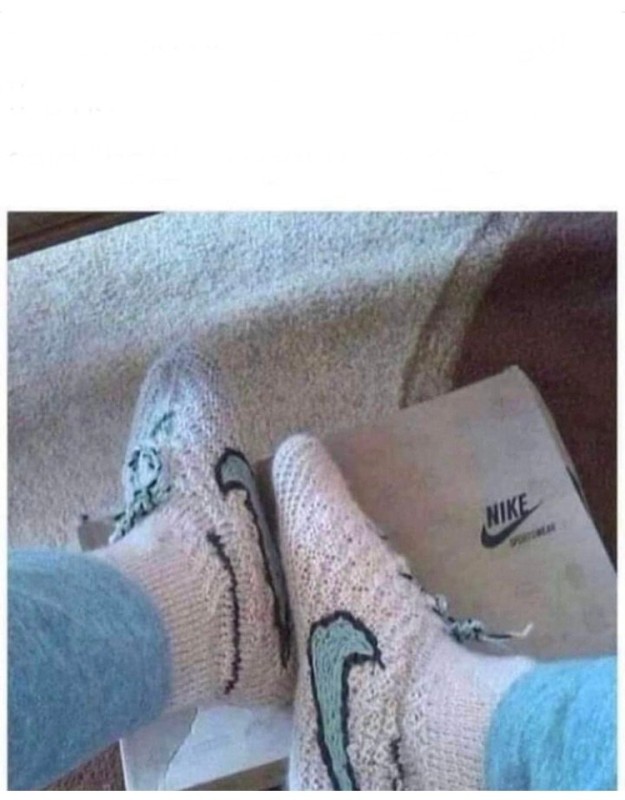 Create meme: nike socks, socks , knitted nike socks