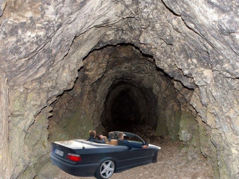 Create meme: cave, The big barite cave, tunnel 