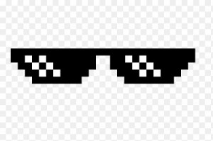 Create meme: thug life sunglasses, pixel glasses, pixel glasses without background