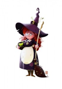 Create meme: illustration, sexy witch, witch