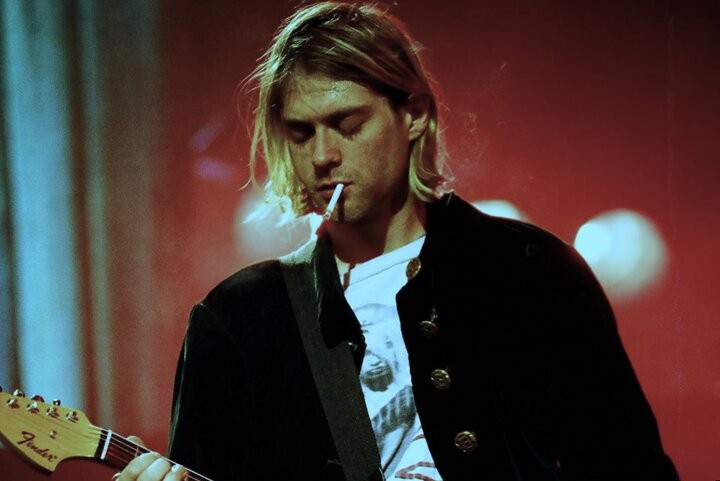 Create meme: nirvana Kurt Cobain, Kurt Cobain with a cigarette, Nirvana Kurt Cobain