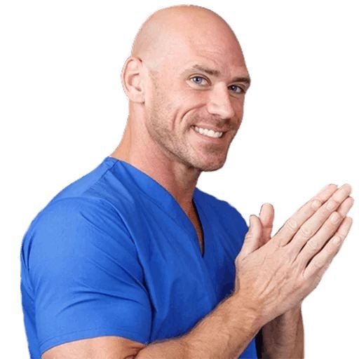 Create meme: bald Bros from Dr., Johnny Sins of the Brothers, Bald doctor Johnny Sins