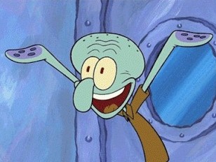 Create meme: squidward deb, perfect squidward, squidward laughs