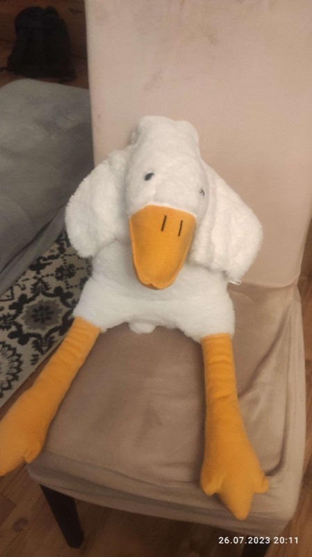 Create meme: duck soft toy, duck is soft, goose toy