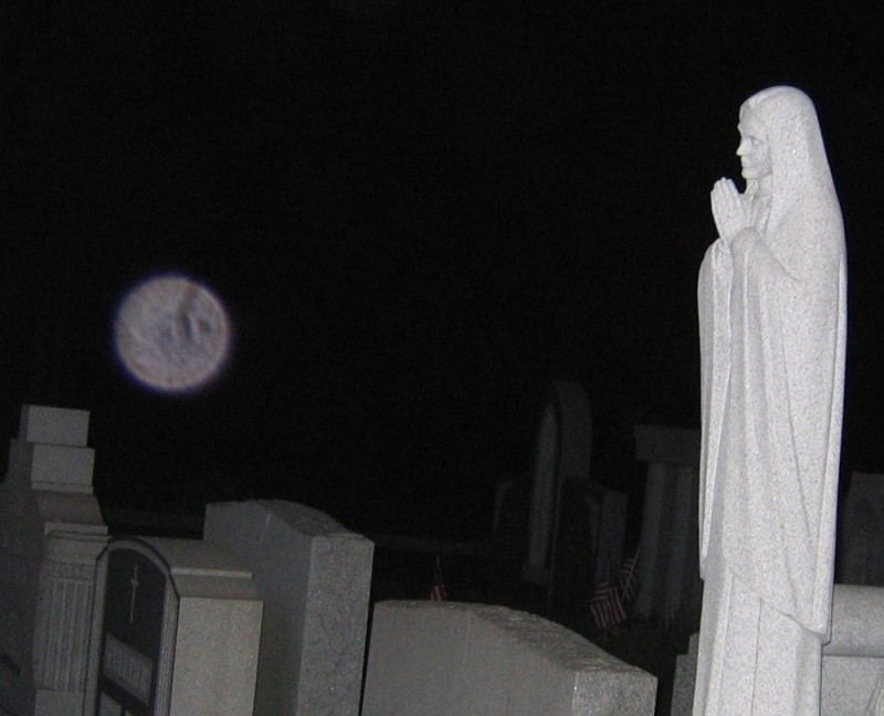 Create meme: darkness, the ghost in the cemetery, haifa israel