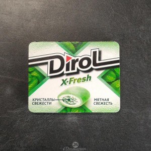 Create meme: chewing gum dirol x-fresh mint freshness