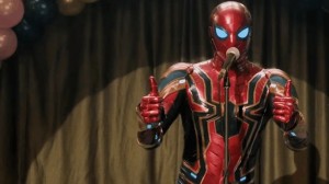 Create meme: spider-man far from home iron man, spider-man away from home movie 2019 iron man, spider-man