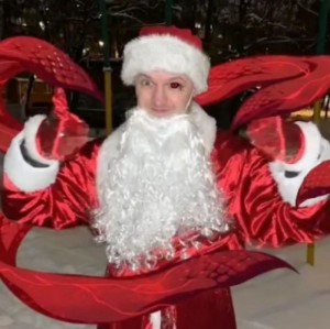 Create meme: Santa Claus, the Santa Claus suit