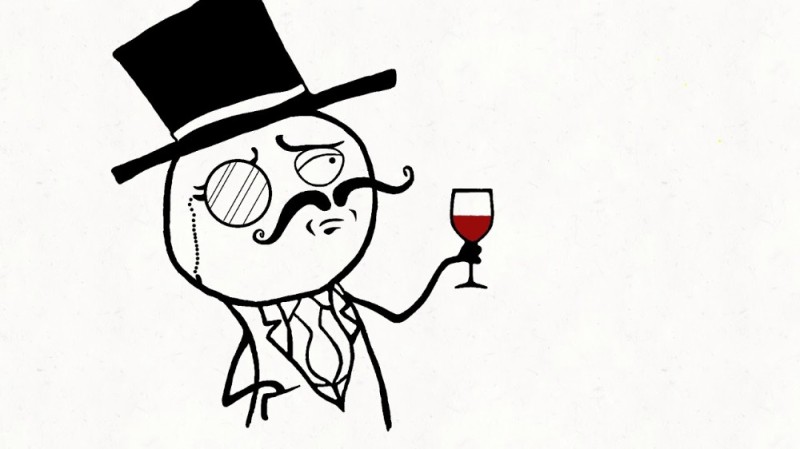 Create meme: meme gentleman with a glass of, the man with the monocle, meme with a monocle