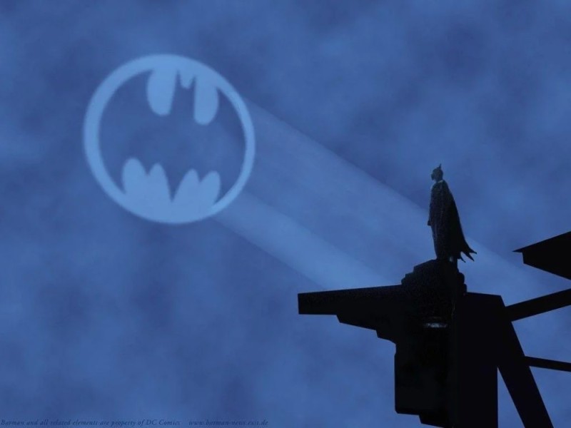 Create meme: the bat signal, Batman , Batman spotlight in the sky