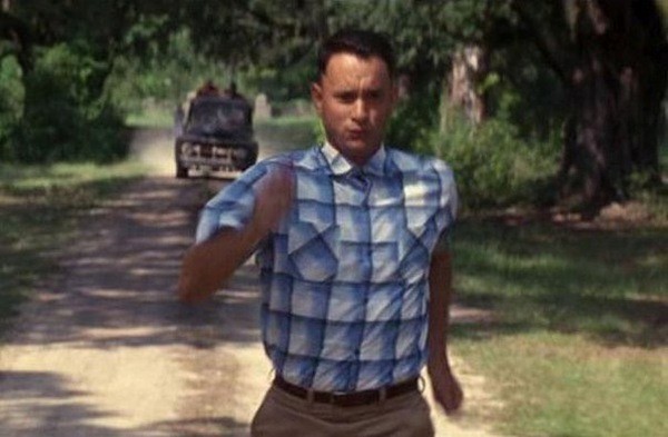 Create meme: Forrest Gump , run forest , meme generator