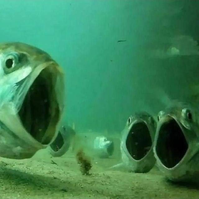 Create meme: funny fish, The fish opens its mouth, fish mouth