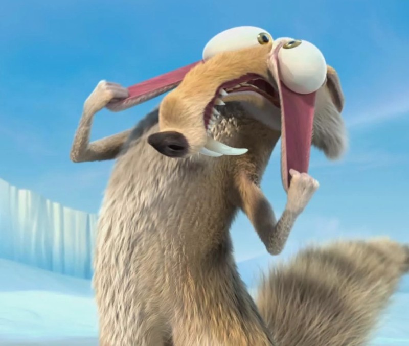 Create meme: ice age squirrel and nut, squirrel from ice age, squirrel ice age