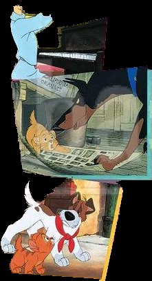 Create meme: Oliver and Company cartoon 1988, Oliver and the cartoon company, Oliver and the Dodger and Oliver company