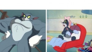 Создать мем: tom ve jerry, том и джерри качок, том и джерри