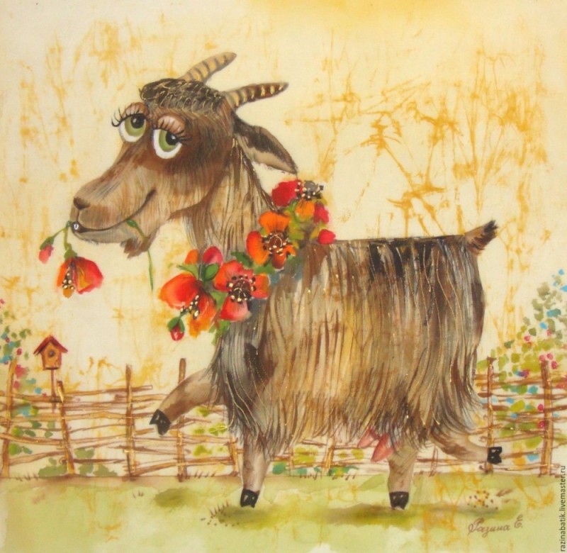 Create meme: goat drawing, goat drawing, beautiful goat drawing