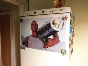 Create meme: masterpieces of photoshop, fun with the fridge, people