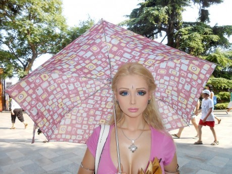 Create meme: Valeria Lukyanova, live barbie, coconut girl