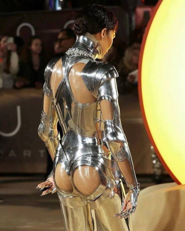 Create meme: thierry mugler robots 1995, Thierry Mugler is a robot woman, Lady Gaga is a robot