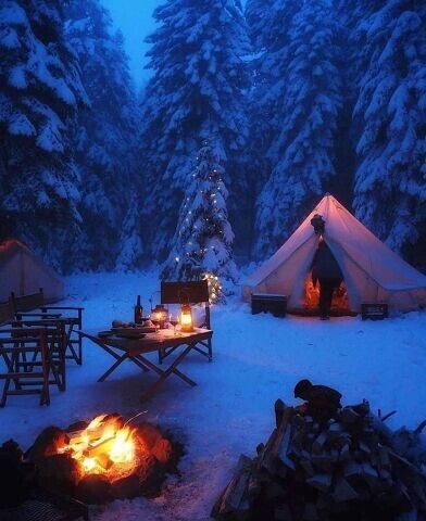 Create meme: winter camping, camping, winter tent