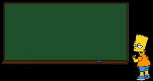 Create meme: Board, the simpsons, Bart Simpson at the blackboard