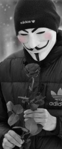 Create meme: in the mask, the guy Fawkes mask, the guy in the mask