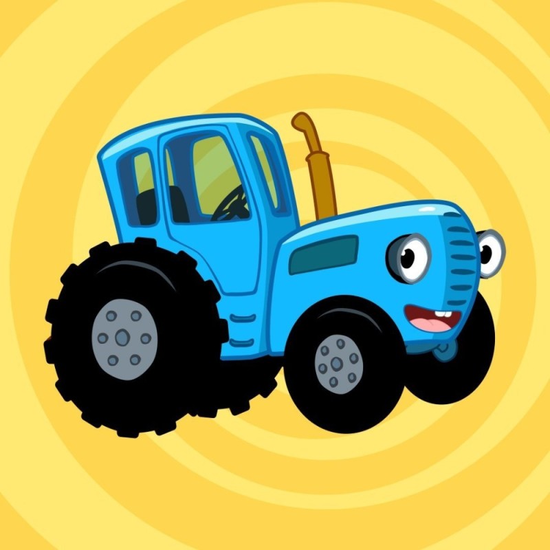Create meme: blue tractor and his friends, blue tractor, blue tractor for kids traktorenok