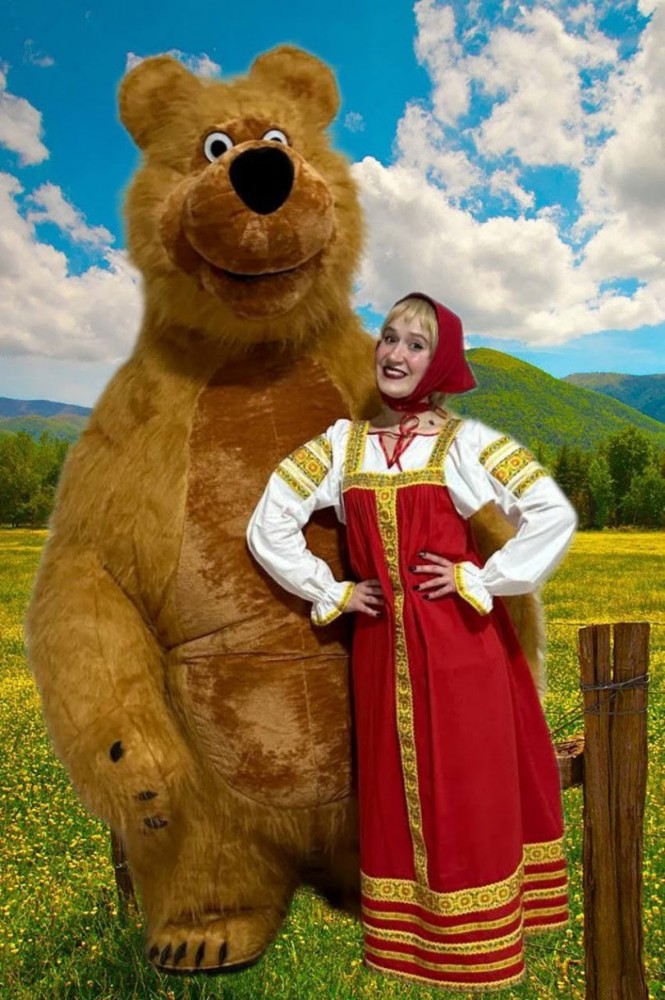 Create meme: Animator Masha and the bear, Masha and the Bear costume, Masha and the bear costumes for animators