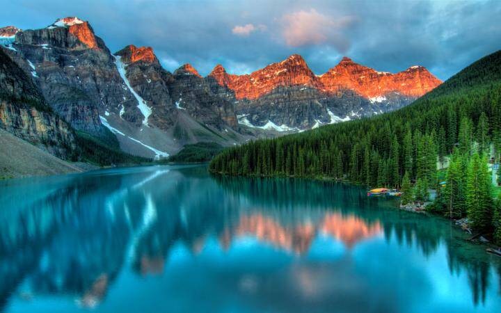 Create meme: lake moraine canada, amazing nature, nature beautiful