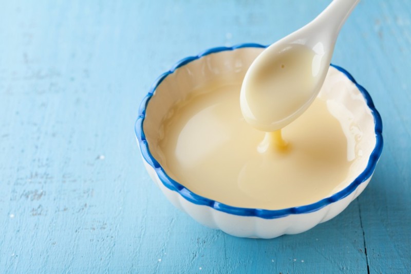 Create meme: condensed milk, condensed milk, condensed milk in a bowl