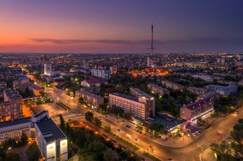 Create meme: Orenburg city center, the city of orenburg, Volgograd center from a bird's eye view