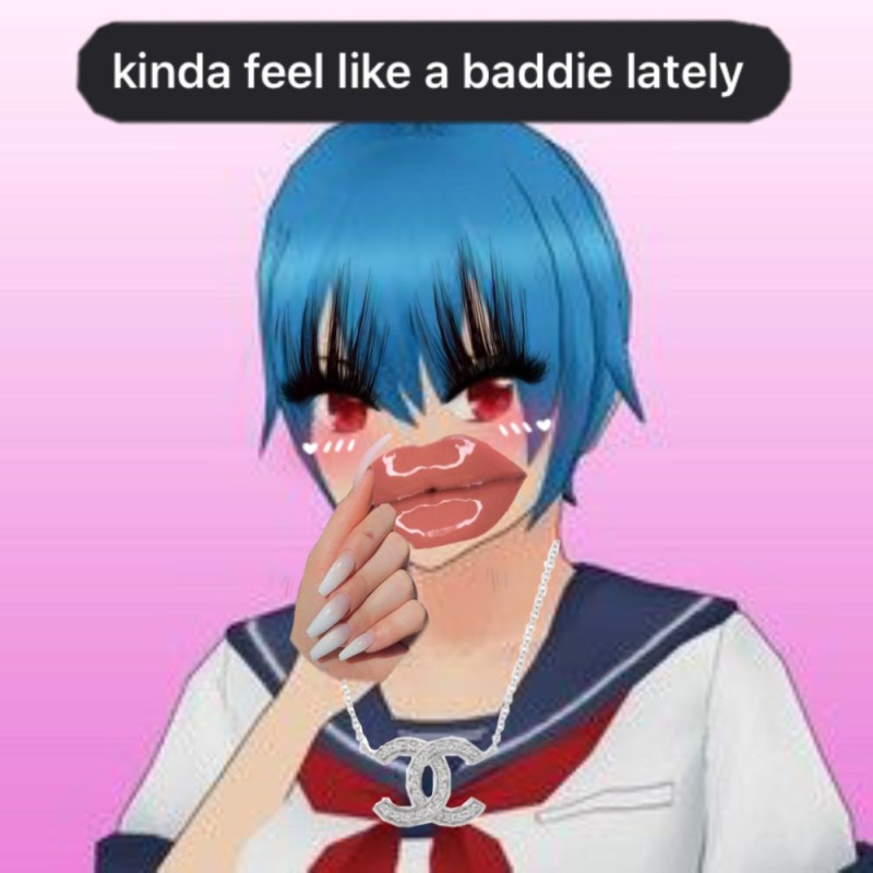 Create meme: yandere simulator, kuu dere yandere simulator, yandere simulator characters