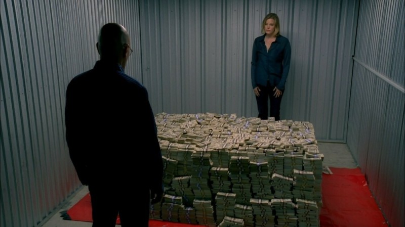 Create meme: are on the money in all serious, Walter white with the money, in all serious lots of money