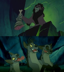 Create meme: scar the lion king, hyenas lion king, the hyena from the lion king