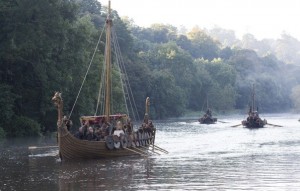 Create meme: the court of the Vikings, a fleet of Vikings, the Vikings series ships