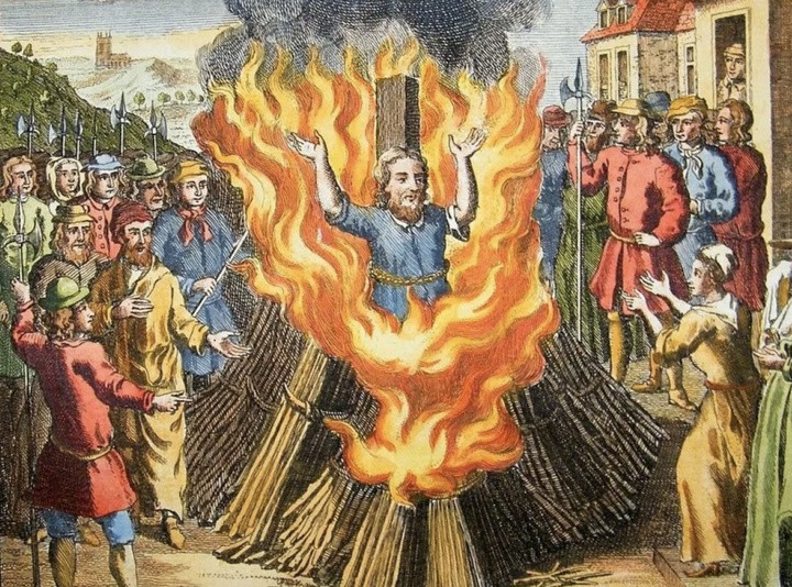 Create meme: burning of witches, burning witches, burning witches at the stake